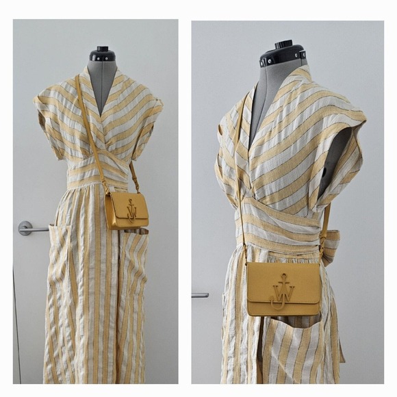 JW ANDERSON Runway anchor-logo intermix crossbody shoulder clutch bag $580 - Picture 7 of 12